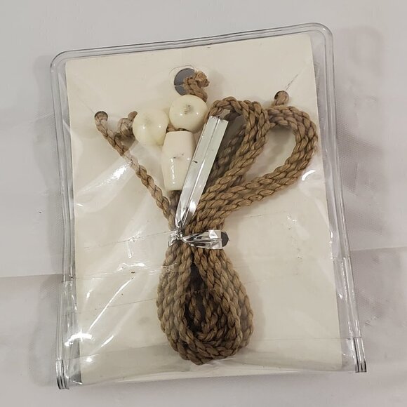 HAND Carved Buffalo Bone Pendant With Necklace - Picture 6 of 13